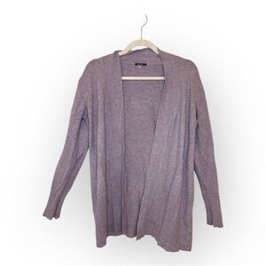 Vila Milano Lavender Purple Wool Blend Cardigan Open Front Sweater Medium